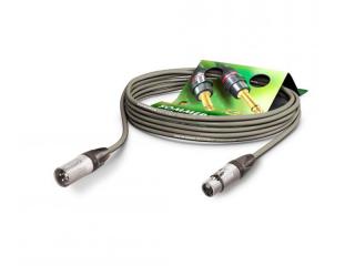 Sommer Cable SGMF-0300-GR - Mikrofónový kábel, konektory Neutrik XLR samec - XLR samica, dĺžka 3m. Prierezy vodičov 2x0,22mm. Farba šedá