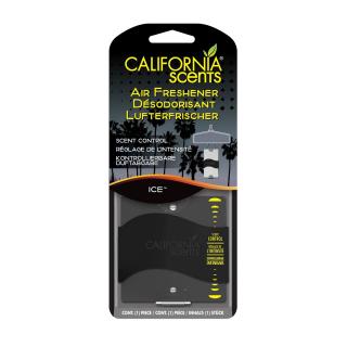 California Scents ICE - papierová závesná voňavka (Závesný papier s intenzívnou vôňou ICE)