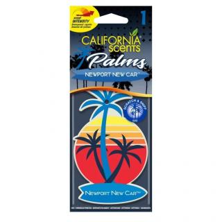 California Scents NewPort New Car - závesná voňavka (Tradičný závesný "stromček" s intenzívnou vôňou "nového auta")