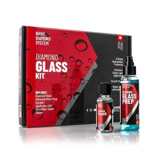 Diamond Pro Tech Diamond Glass Kit - keramická ochrana okien 30ml (Sada keramickej ochrany s čiastočkami diamantov na extrémnu hydrofóbnosť na oknách pre efekt tekutých stieračov)