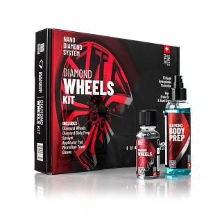 Diamond Pro Tech Diamond Wheels Kit - keramická ochrana na kolesá 30ml (Sada keramickej ochrany s čiastočkami diamantov s vysokou tepelnou odolnosťou špeciálne na použitie na kolesách pre ľahkú následnú údržbu)