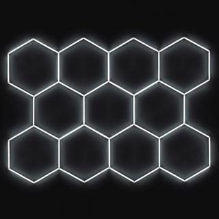 LED svetlo hexagon - 336x238 cm (Šesťuholníkové LED svetlo o rozmere 336 na 238 cm)