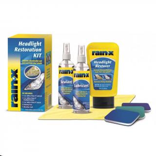 Rain-X Headlight Restoration Kit - kompletná sada na leštenie svetiel (Kompletná sada na opravu zažltnutých a vyťahaných svetiel aj s ochranou proti opätovnému zažltnutiu)