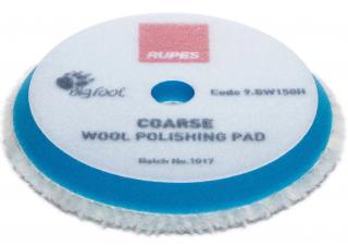 Rupes Wool Pad Coarse - modrý vlnený tvrdý kotúč (Tvrdý, rezný vlnený leštiaci kotúč.)