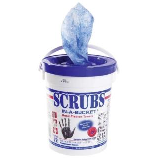 Scrubs In a Bucket - vlhčené utierky 72ks (Super čistiace vlhčené utierky v kýbliku pre vyčistenie všetkých druhov nečistôt, ktoré máš v garáži)