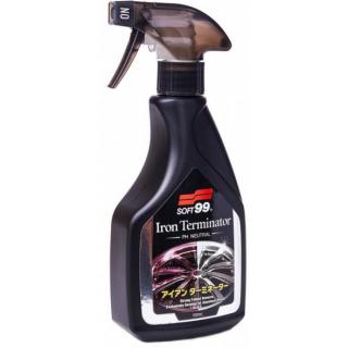 Soft99 Iron Terminator 500 ml + štetec ZDARMA - odstraňovač náletovej hrdze z kolies a laku (Dekontaminačný čistič kolies a laku s červeným "krvácajúcim" efektom)