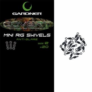 Gardner Obratlíky Covert Mini Rig Swivels 20 ks, Variant vel.12