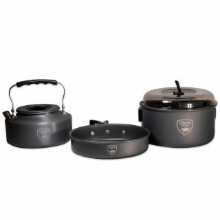 Giants Fishing Sada nádob s kanvičkou 3 Piece Pan & Kettle Set