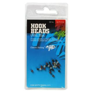 Giants Fishing Zarážka na háčik Hook Beads Oval, 30ks