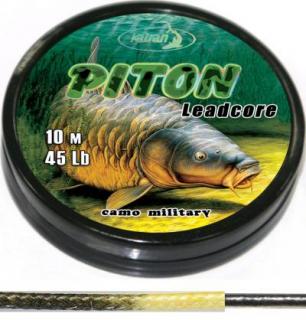 Olovená šnúra Katran PITON CAMO Military 45lb 10m