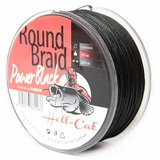 Pletená šnúra Hell-Cat Round Braid Power Black 200m, Variant 0,50mm, 57,50kg