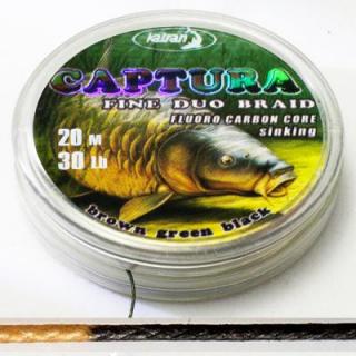 Pletenka Katran Duo CAPTURA Brown Green Black 20lb 20m