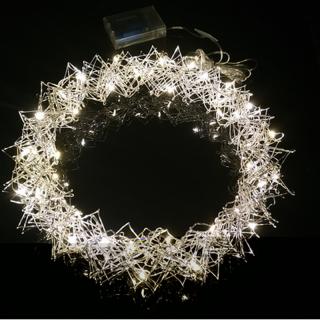 Kovový veniec - jemný drôt  40 LED ø 30 cm TB LE-LK062WT