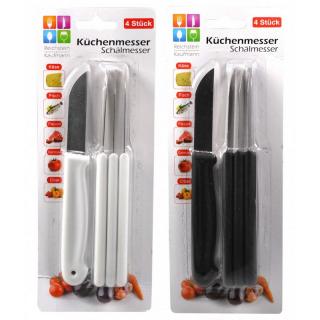 Kuchynské nože Nerezové 4 ks - set PRO-00115 - Farba Čierna PRO-00115