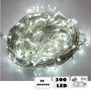 LED Svetelná reťaz 300 LED  - biela 30 metrov LE-LK014I