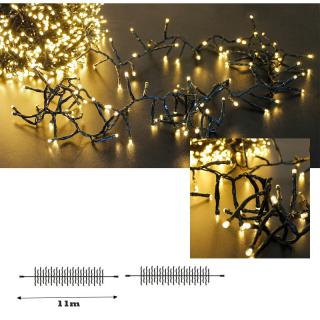 LED svetelná reťaz 400 LED CLUSTER - spájatelná LE - LK300CO