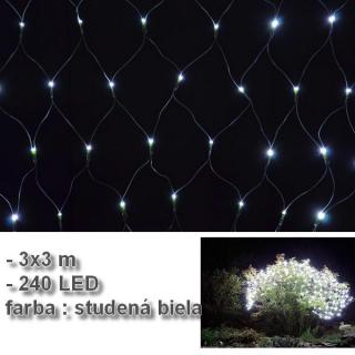 LED svetelná sieť 3x3 m - Studená biela LK-016I