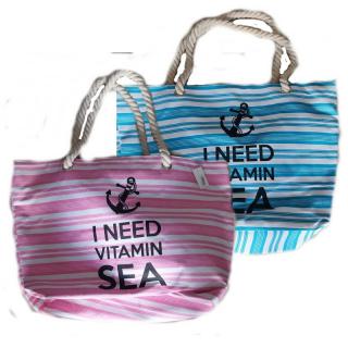 Plážová taška Ocean Beach Bag 032563 - Farba Ružová 032563