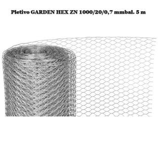 Pletivo GARDEN HEX ZN 1000/20/0,7 mmbal. 5 m PRO-431405