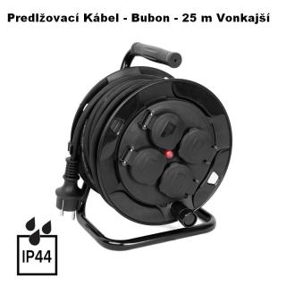 Predlžovací kábel BUBON 25 m - vonkajší LE- SL-018-1