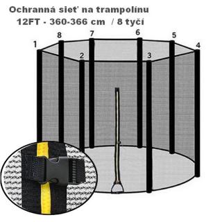 Proki | Ochranná sieť na trampolínu 366 cm - 8 tyčí PRO-212-8