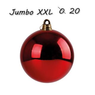 Vianočná Guľa Jumbo xxl ø 20 cm - červená PRO-99828-1