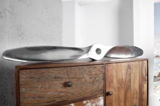 Dekorácia PROPELLER SILVER (Dizajnová dekorácia vrtuľa 110cm.)