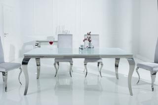 Jedálenský stôl BAROCK MODEL WHITE 180 (Barokový jedálenský stôl biely 180cm.)