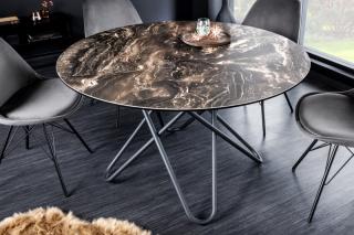 Jedálenský stôl KORTEO TAUPE (Okrúhly jedálenský stôl taupe 120cm.)
