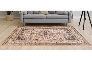Koberec CLASSIC BLUECREME 160 (Luxusný vlnený koberec 160x230cm.)