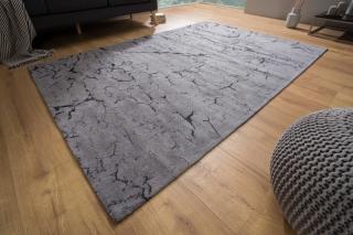 Koberec CRINKLE GRAY (Dizajnový koberec šedý 240x160cm.)