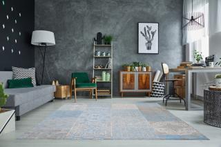 Koberec LEVANTE HELLBLUE (Dizajnový koberec modrý 240x160cm.)