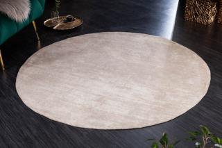 Koberec MORFEUS BEIGE ROUND (Dizajnový koberec béžový 150cm.)