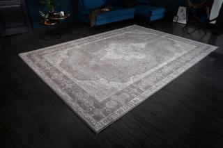 Koberec UNIQUE GRAY (Dizajnový koberec orientálny šedý 350x240cm.)