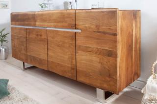 Komoda Akazzie Dark Big (Komoda z masívneho agátového dreva 170cm.)