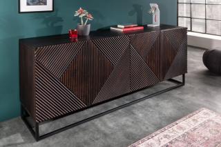 Komoda CASABLANCA (Dizajnová komoda z masívneho dreva 177cm.)