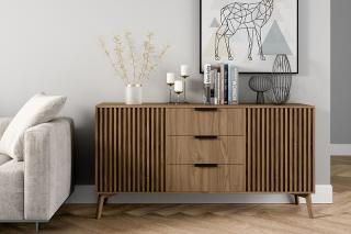 Komoda ESTIAN (Komoda s úložným priestorom dub 150x72cm.)