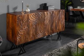 Komoda FLUIDUM (Dizajnová komoda z masívneho dreva 160cm.)