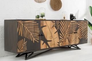Komoda ILLUSION TROPICAL (Veľká dizajnová komoda z masívneho dreva 175cm.)