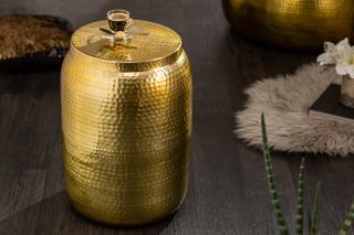 Konferenčný stolík HERMES GOLD SMALL (Dizajnový konferenčný stolík zlatý 35cm.)