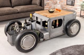 Konferenčný stolík HOT ROD (Dizajnový industriálny konferenčný stolík.)