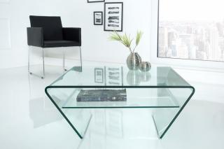 Konferenčný stolík SPIRIT GLASS (Dizajnový stolík zo skla do obývačky.)