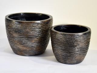 Kvetináč CRUST II 40 (Dizajnový vysoký kvetináč na kvety 40cm.)
