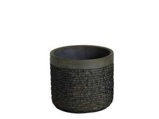 Kvetináč DAMICA CEMENT 12 (Dizajnový malý kvetináč na kvety 12cm.)