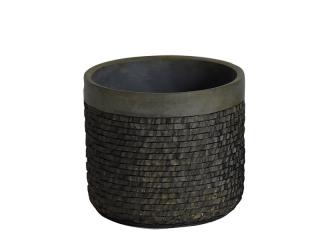 Kvetináč DAMICA CEMENT 15 (Dizajnový malý kvetináč na kvety 15cm.)