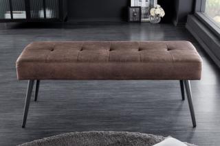 Lavica Bouty Brown (Dlhá lavica na sedenie hnedá 100cm.)