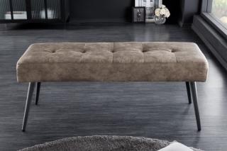 Lavica Bouty Taupe (Dlhá lavica na sedenie taupe 100cm.)