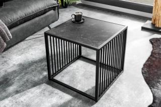 Malý stolík ARCHITECT BLACK (Konferenčný kovový stolík 40cm.)