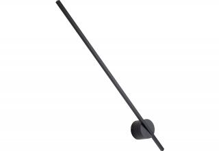 Nástenná lampa LED STICK (Dizajnová čierna lampa na stenu otočná čierna.)
