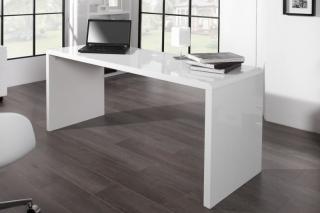 Písací stôl FAST TRADE 140 (Luxusný písací biely stolík 140cm.)